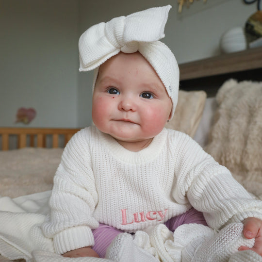Personalised Chunky Knit Sweater - Ivory