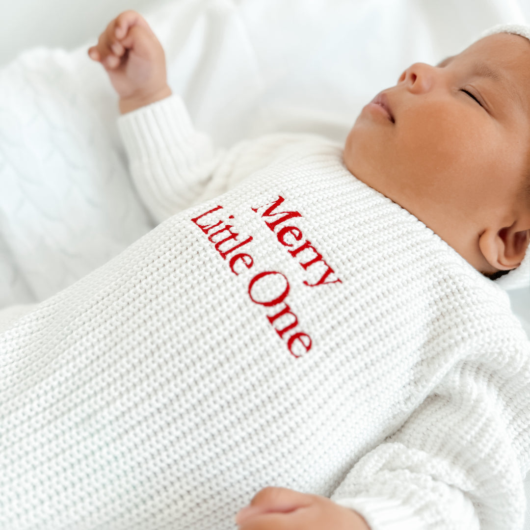 Christmas Chunky Knit Baby Romper
