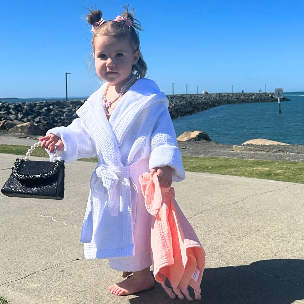 Signature White Waffle Resort Robe - Dual Layer