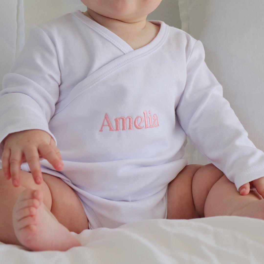 Personalised Kimono-Style Baby Onesie