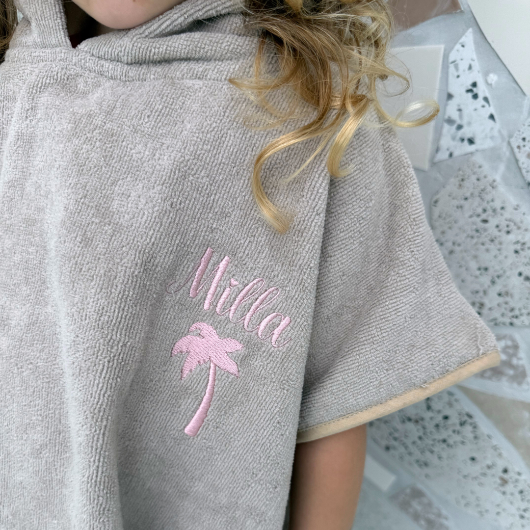 Luxe Bath & Swim Poncho - Stone Beige - Design Your Way