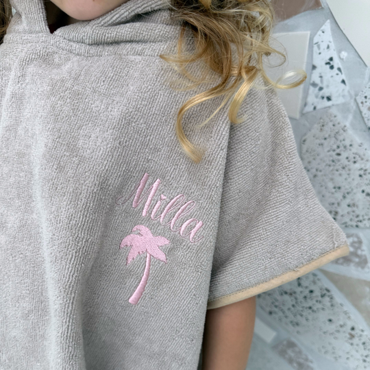 Luxe Bath & Swim Poncho - Stone Beige - Design Your Way