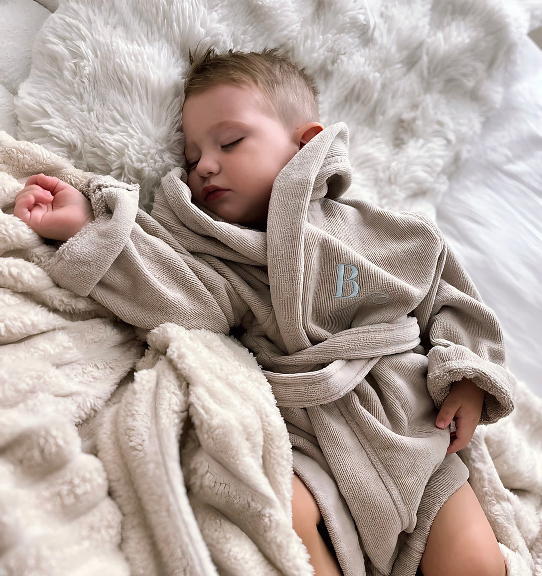 Premium Swim & Bath Robe - Stone Beige - Design Your Way