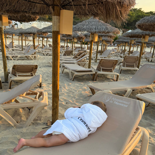 Signature White Waffle Lined Resort Robe - Design Your Way