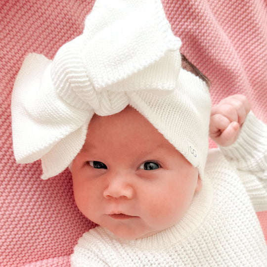 Personalised Frill Knit Baby Romper - Ivory