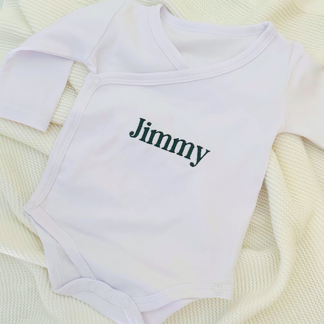 Personalised Kimono-Style Baby Onesie