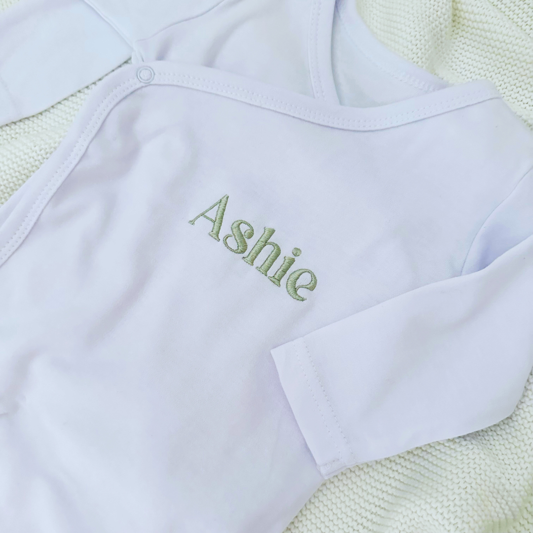 Personalised Kimono-Style Baby Onesie