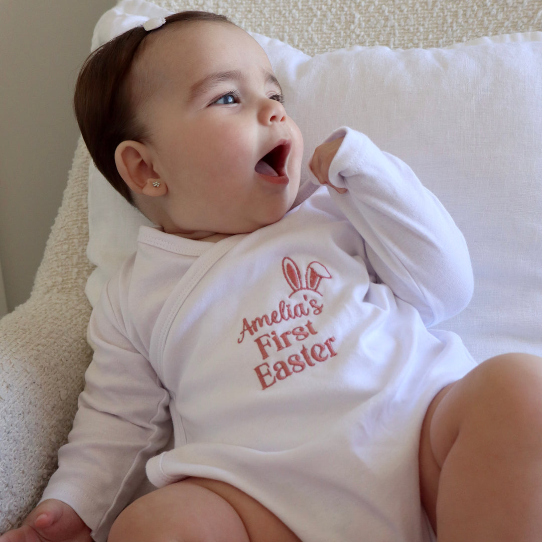 Baby's First Easter Kimono-Style Onesie