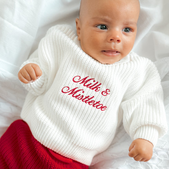 Christmas Chunky Knit Baby Sweater
