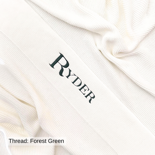 Personalised Cotton Knit Baby Blanket - Ivory