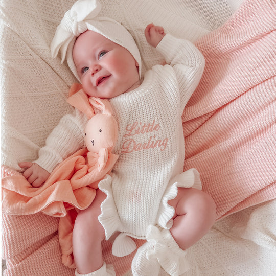 Keepsake Frill Knit Baby Romper