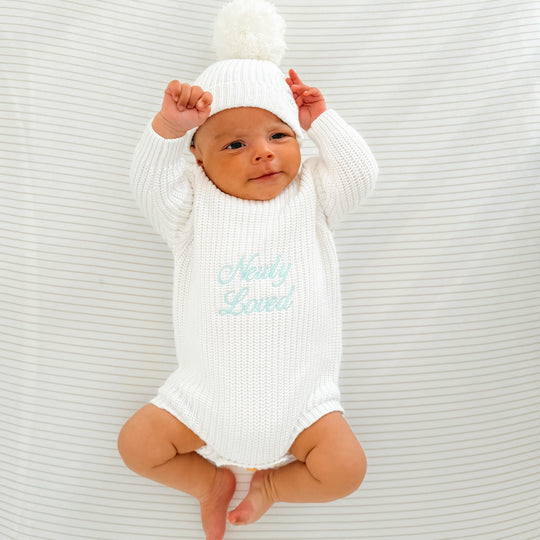 Keepsake Chunky Knit Baby Romper