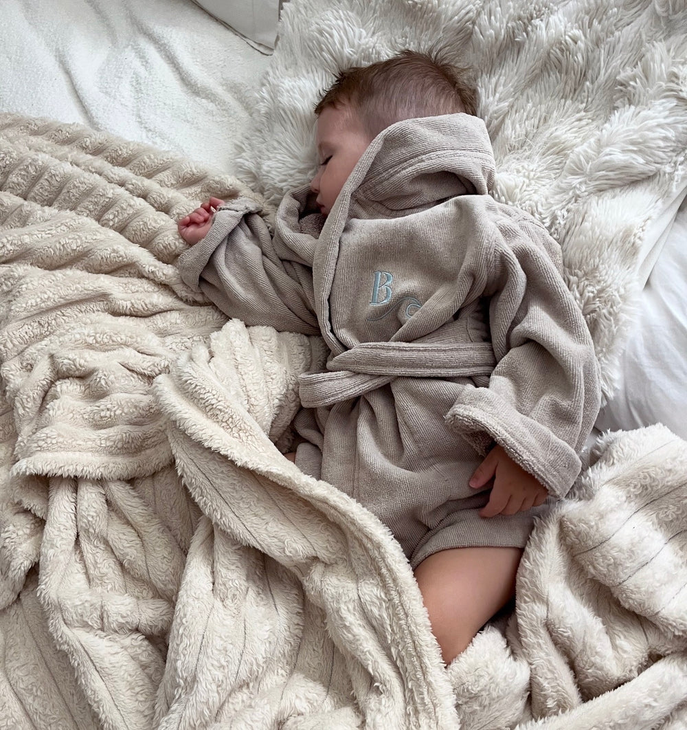 Premium Swim & Bath Robe - Stone Beige - Design Your Way