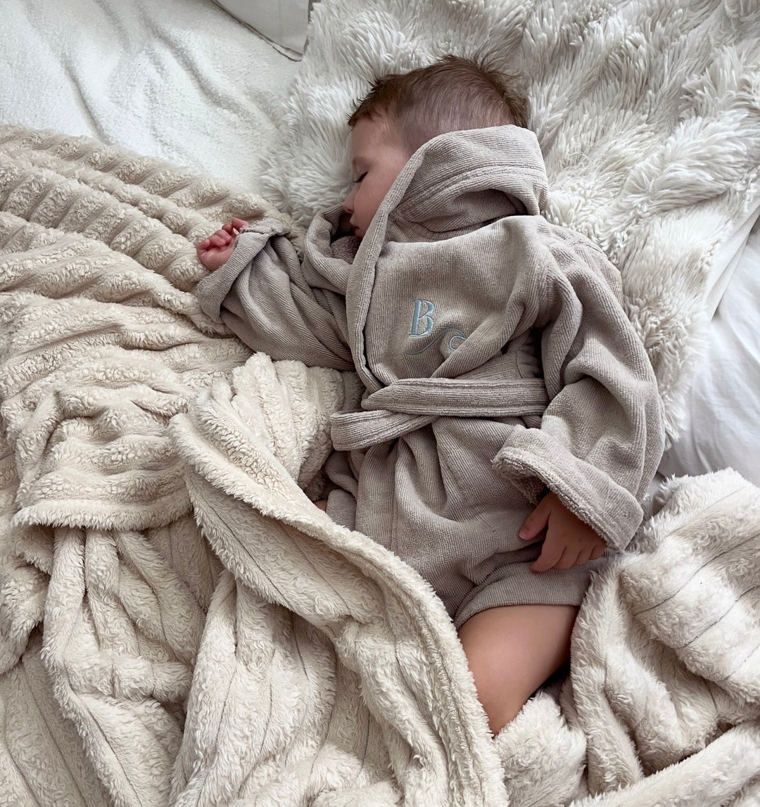 Premium Swim & Bath Robe - Stone Beige - Design Your Way