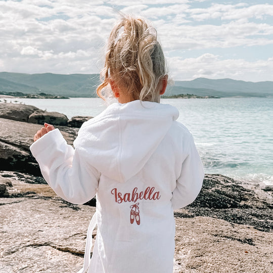 Premium Swim & Bath Robe - White - Design Your Way