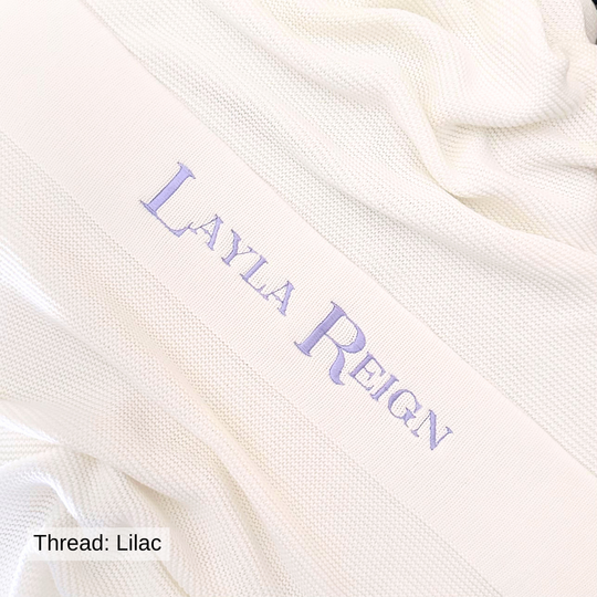 Personalised Cotton Knit Baby Blanket - Ivory