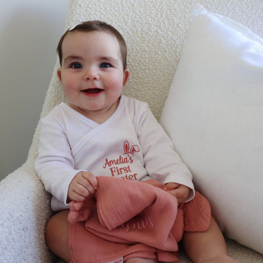 Baby's First Easter Kimono-Style Onesie