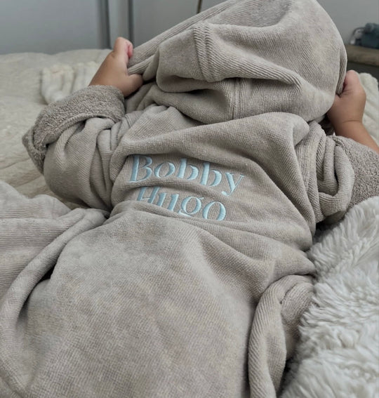 Premium Swim & Bath Robe - Stone Beige - Design Your Way