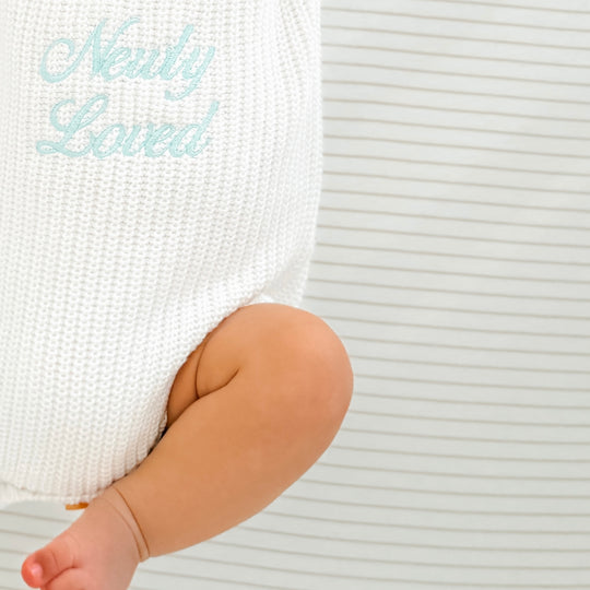 Keepsake Chunky Knit Baby Romper