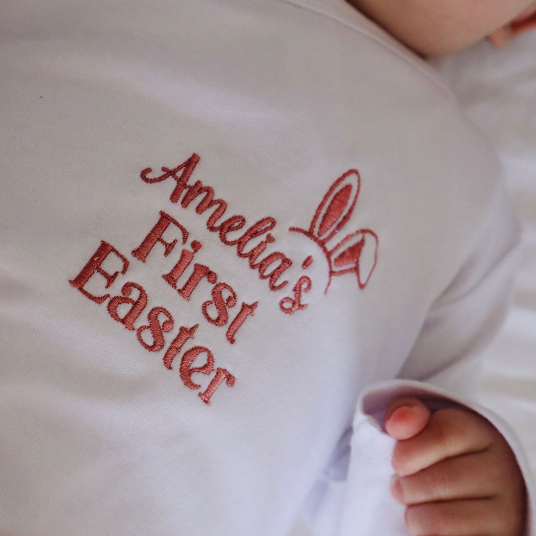 Baby's First Easter Kimono-Style Onesie