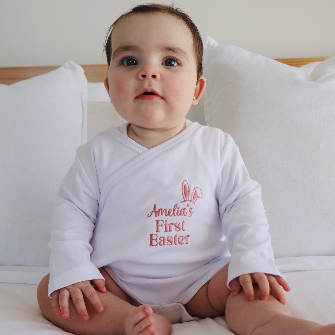 Baby's First Easter Kimono-Style Onesie