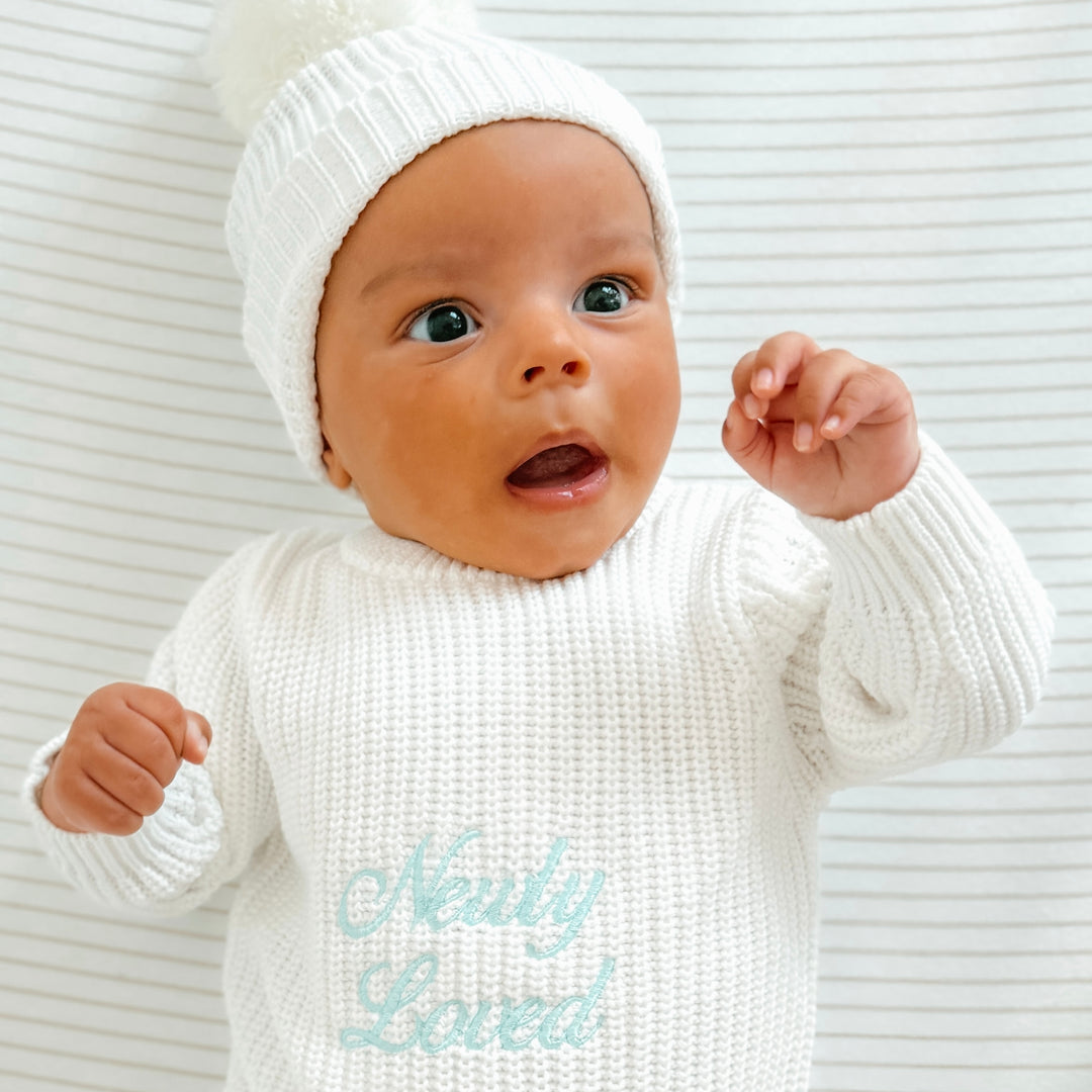 Keepsake Chunky Knit Baby Romper