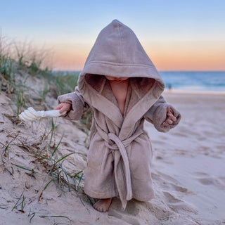 Premium Swim & Bath Robe - Stone Beige - Design Your Way