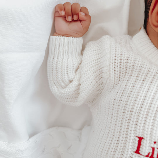 Christmas Chunky Knit Baby Romper