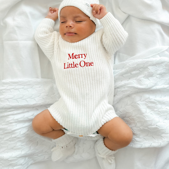Christmas Chunky Knit Baby Romper