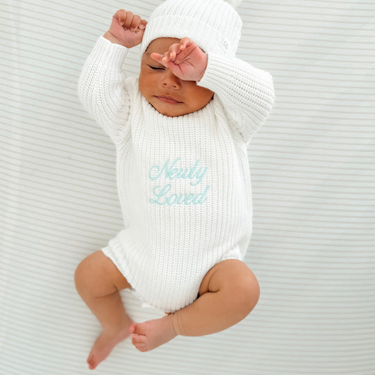 Keepsake Chunky Knit Baby Romper