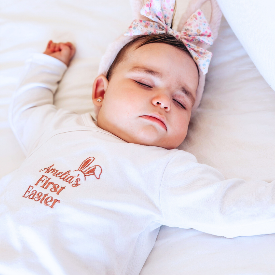 Baby's First Easter Kimono-Style Onesie