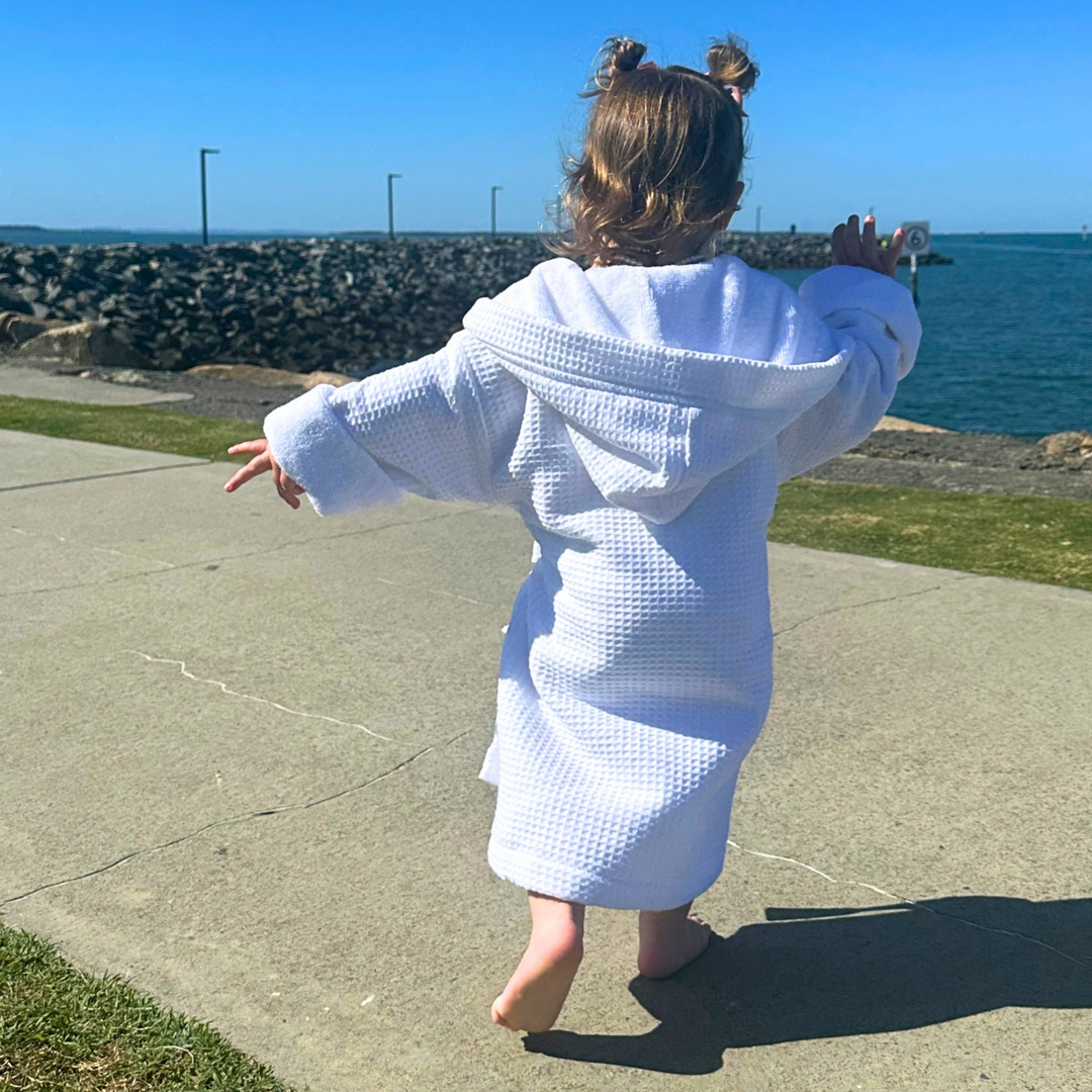 Signature White Waffle Resort Robe - Dual Layer