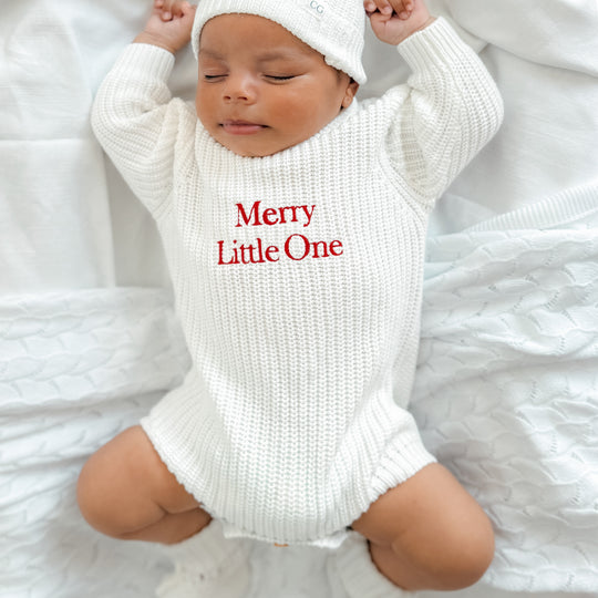 Christmas Chunky Knit Baby Romper