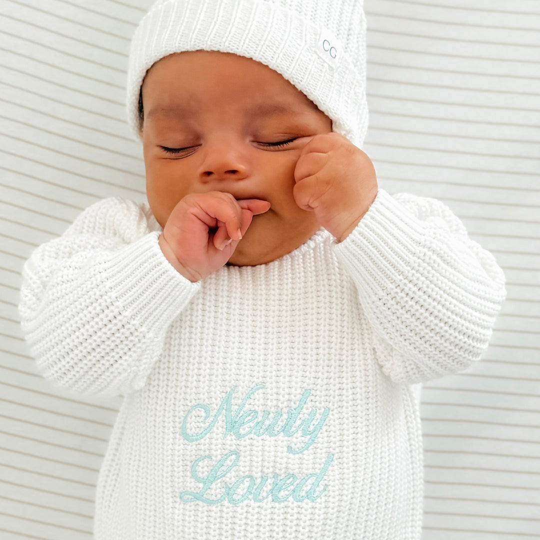 Keepsake Chunky Knit Baby Romper