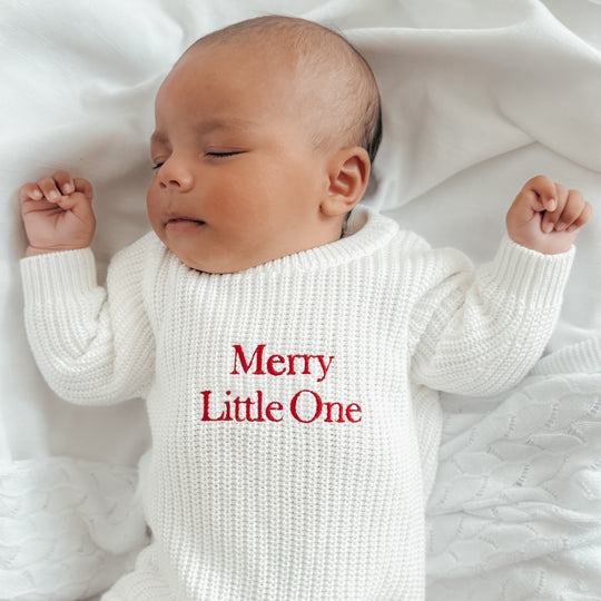 Christmas Chunky Knit Baby Romper