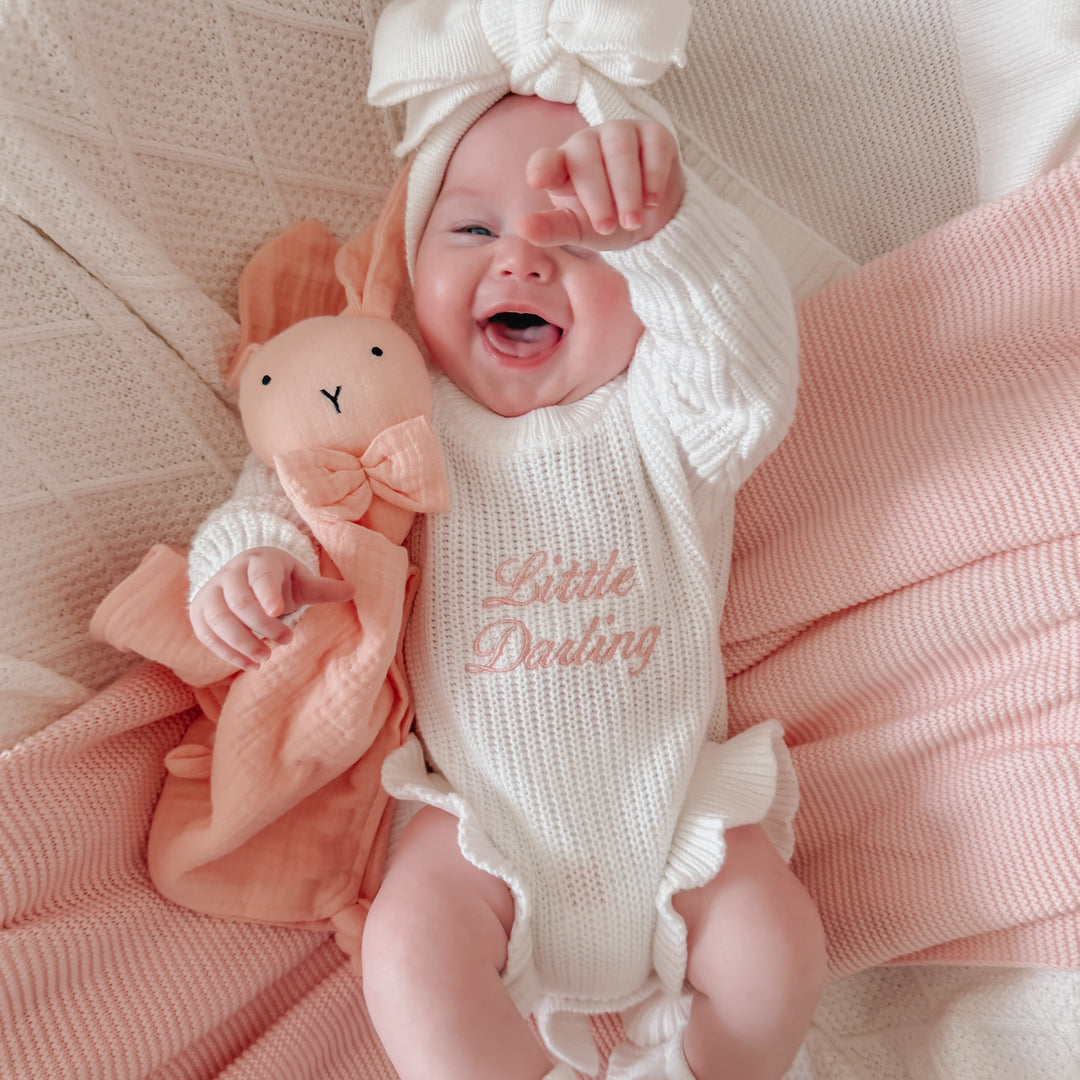 Keepsake Frill Knit Baby Romper