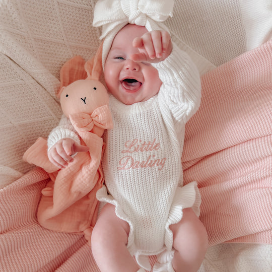 Keepsake Frill Knit Baby Romper