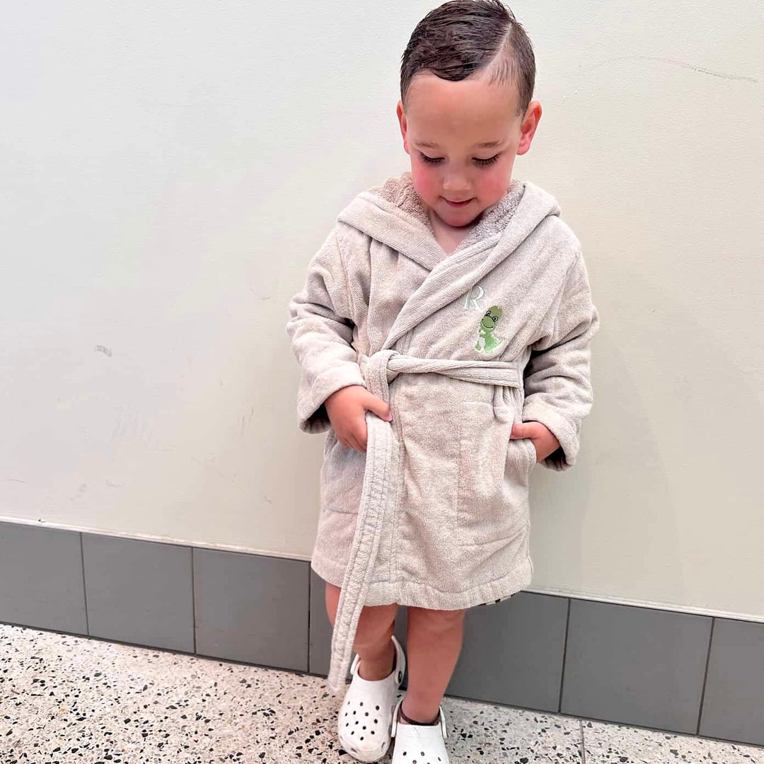 Premium Swim & Bath Robe - Stone Beige - Design Your Way