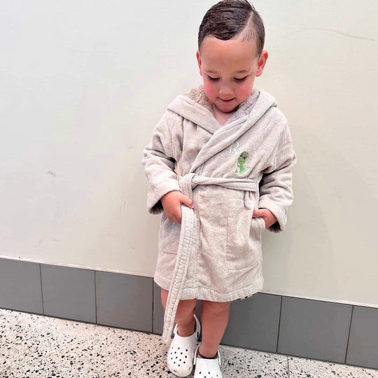 Premium Swim & Bath Robe - Stone Beige - Design Your Way