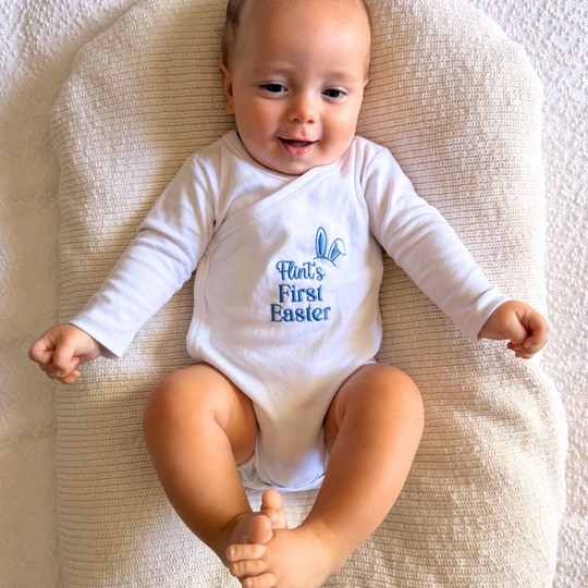 Baby's First Easter Kimono-Style Onesie
