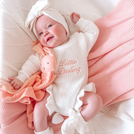 Keepsake Frill Knit Baby Romper