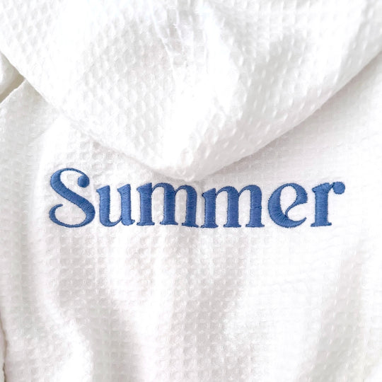 Signature White Waffle Resort Robe - Dual Layer