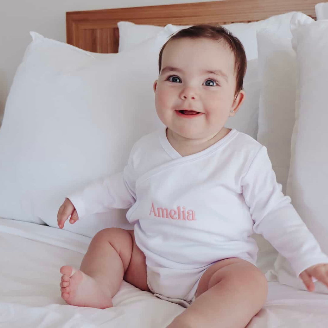 Personalised Kimono-Style Baby Onesie