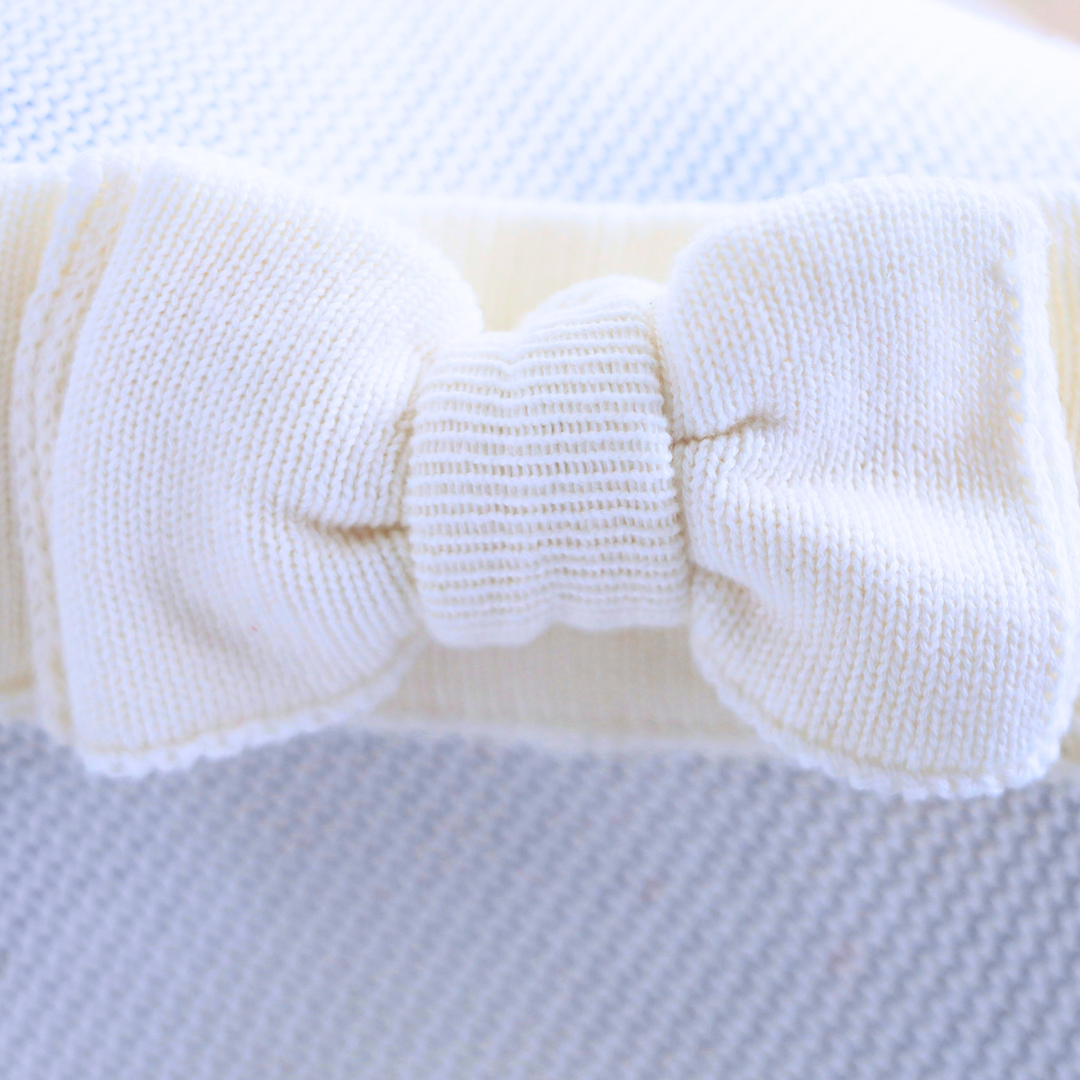 Oversized Bow Headband – Ivory