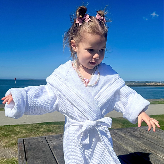 Signature White Waffle Resort Robe - Dual Layer