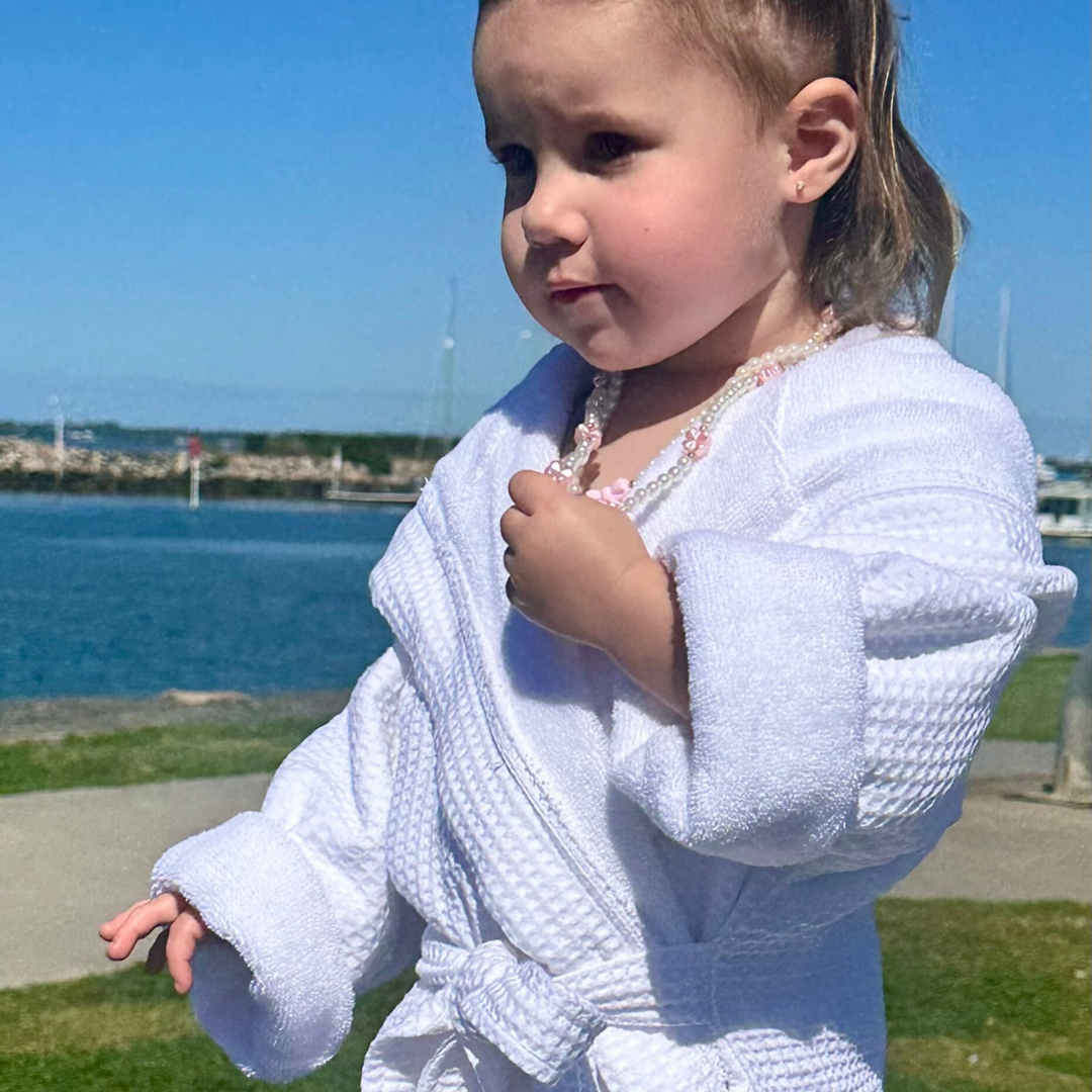 Signature White Waffle Resort Robe - Dual Layer
