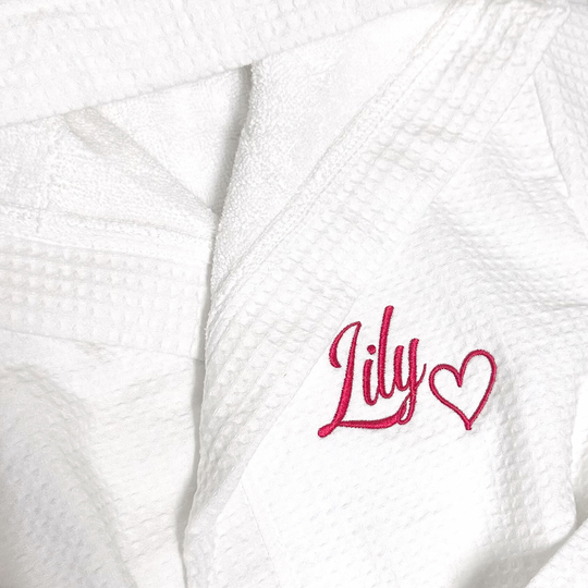 Signature White Waffle Resort Robe - Dual Layer