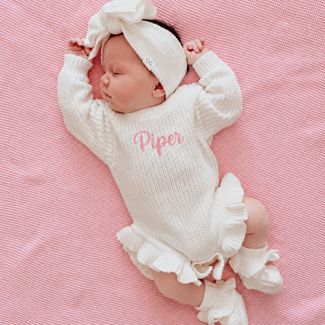 Oversized Bow Headband – Ivory