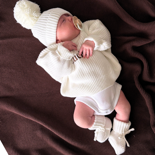 Personalised Chunky Knit Sweater - Ivory