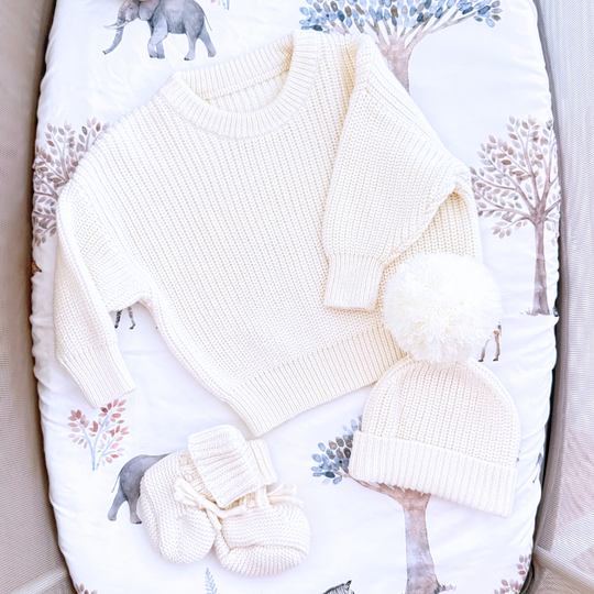 Personalised Chunky Knit Sweater - Ivory